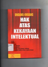 Image of Undang-Undang Hak Atas Kekayaan Intelektual